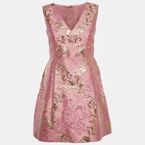 karen millen pink satin dress Pink Satin Faux Wrap Gown With 3D Flower Straps main image 1
